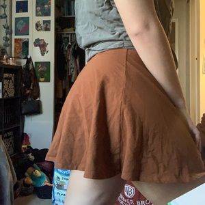 🍁Brown Skater Skirt🍁